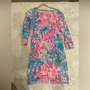 Lilly Pulitzer like new upf dress with 3/4 sleeve